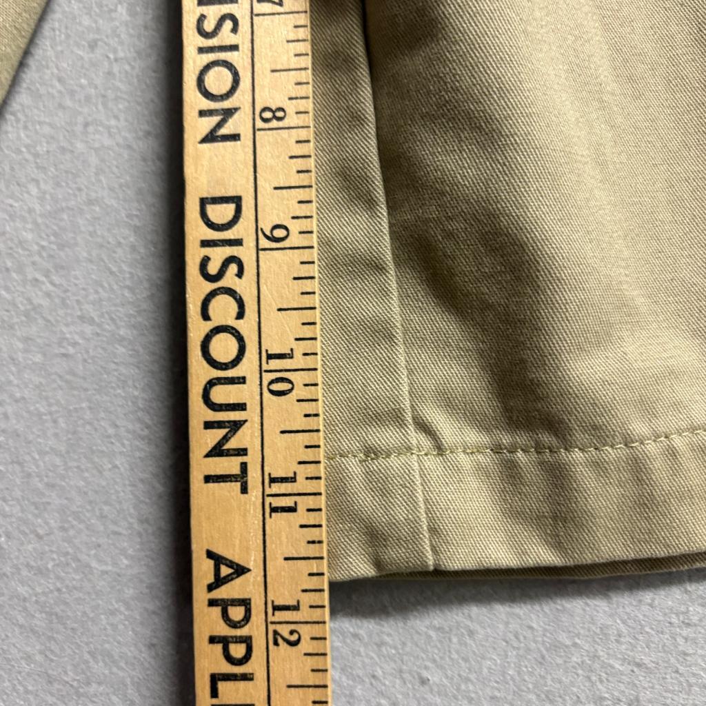 Irvington by Dennis Mens Chino Shorts Size 28 Khaki Tan Flat Front Casual