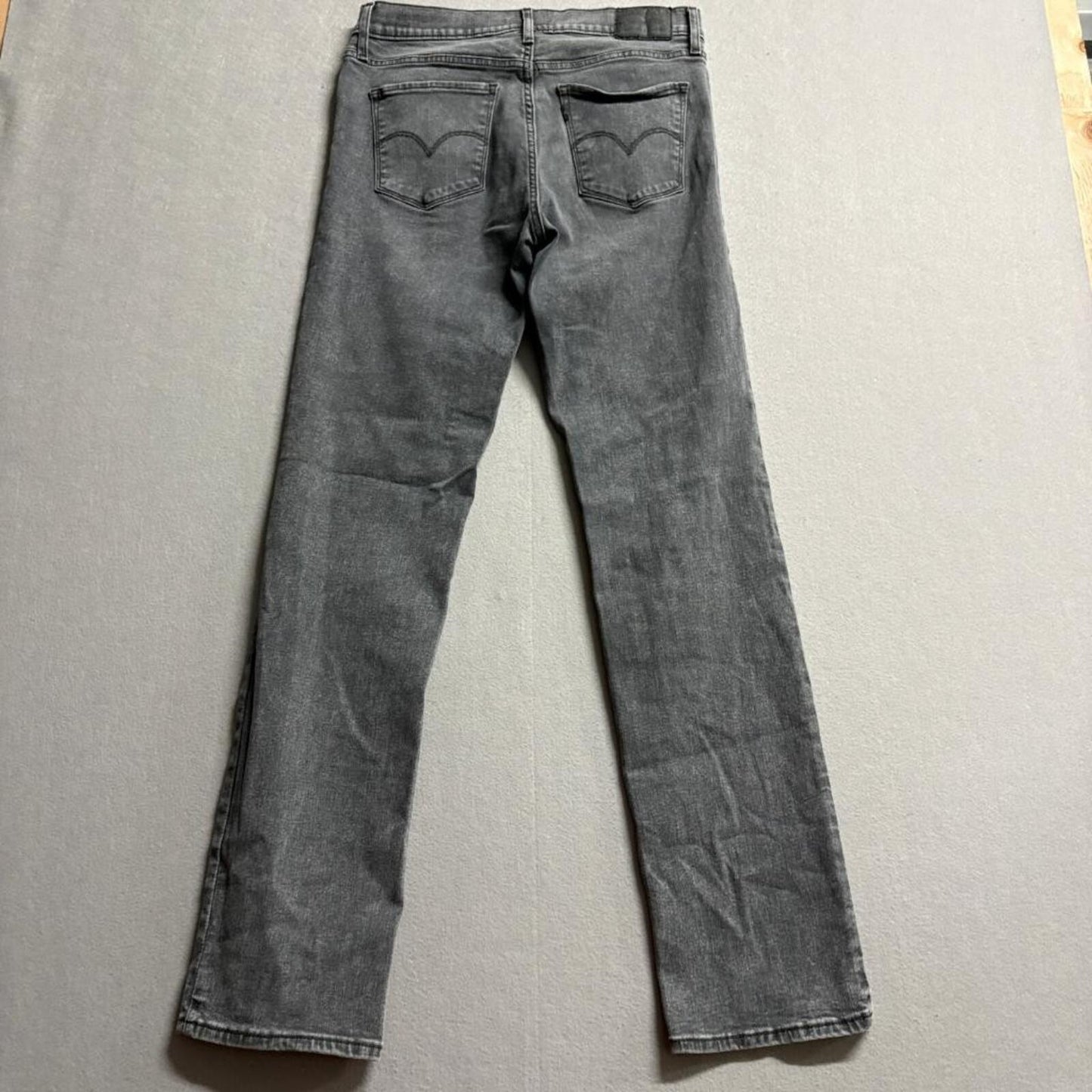 Levis 314 Shaping Straight Jeans Womens 29 Gray Denim Stretch Pants