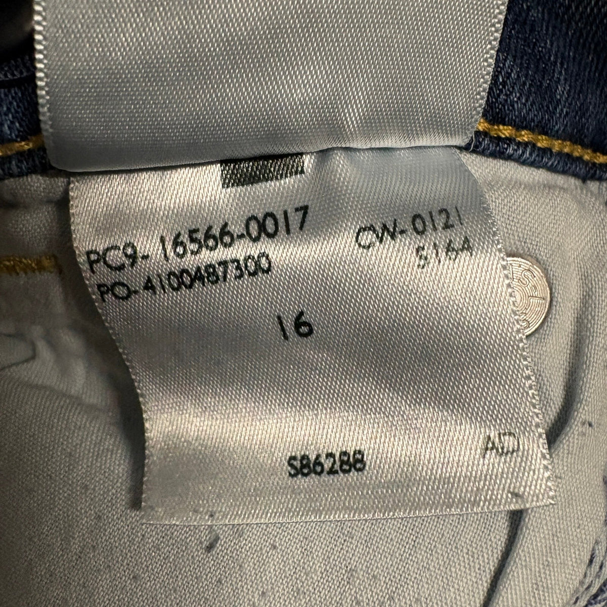 Signature by Levi Strauss Women Size 16 High Rise Super Skinny Distressed Jeans