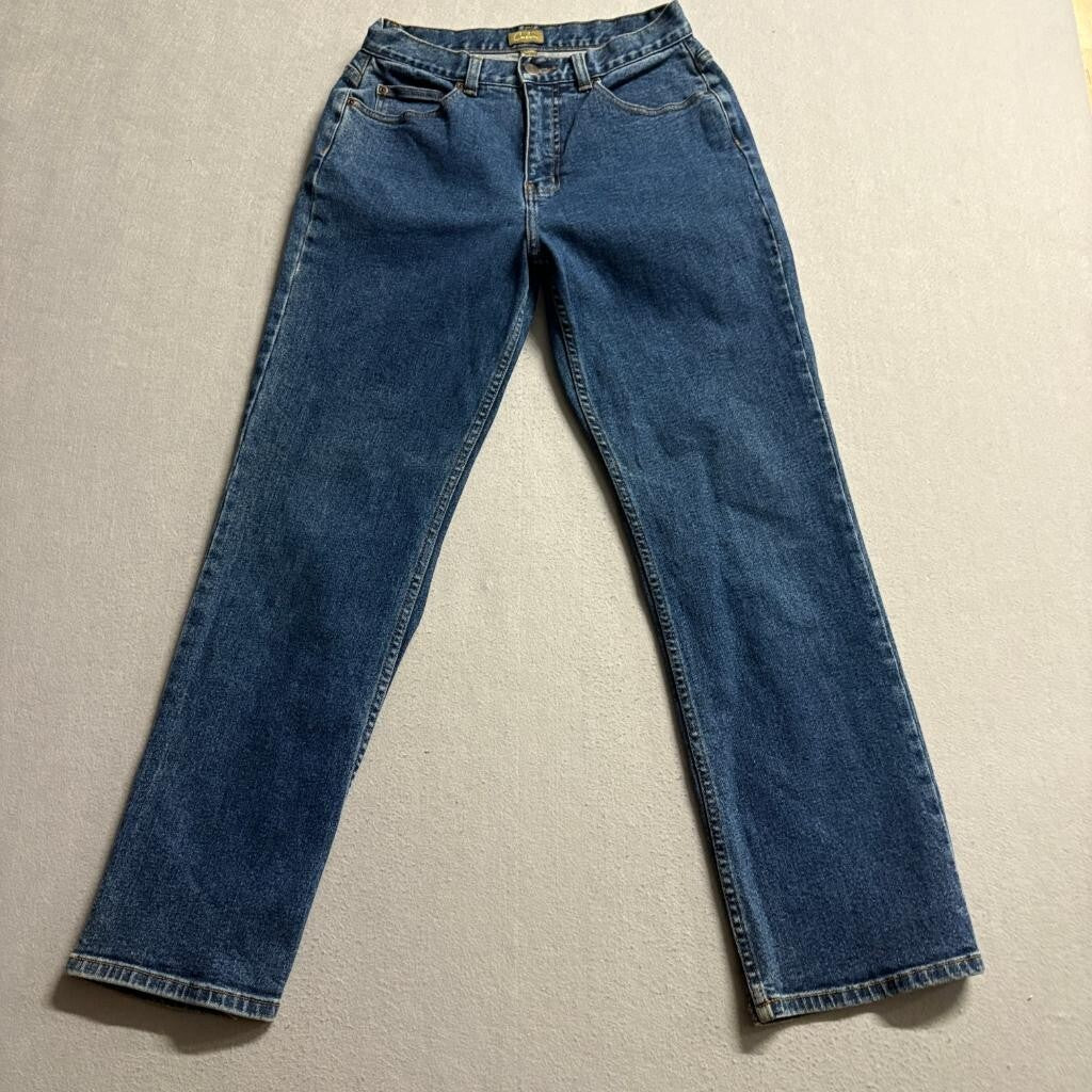 Caslon Straight Leg Jeans Womens 8 Petite Blue Denim Stretch High Rise Macau