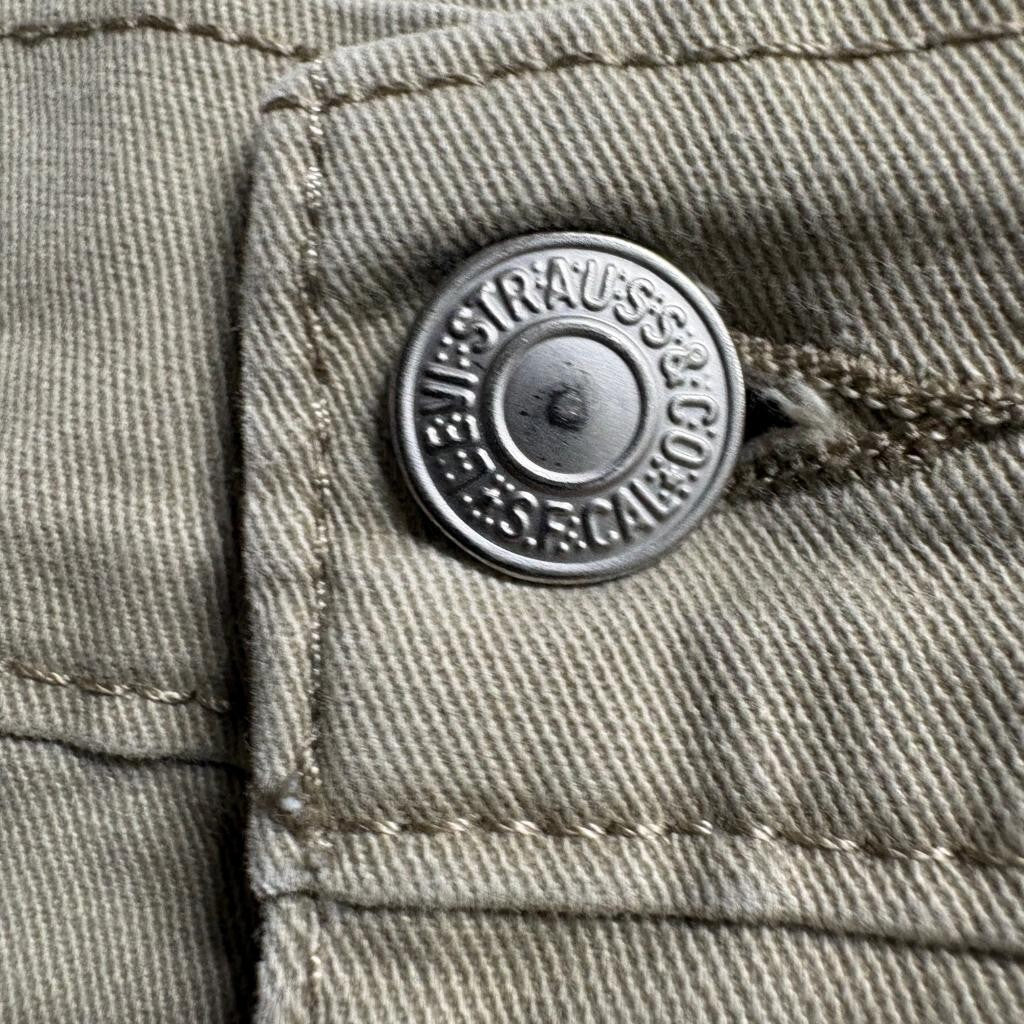 Levis 514 Straight Fit Pants Mens 34x30 Tan Khaki Cotton Blend Chino Jeans