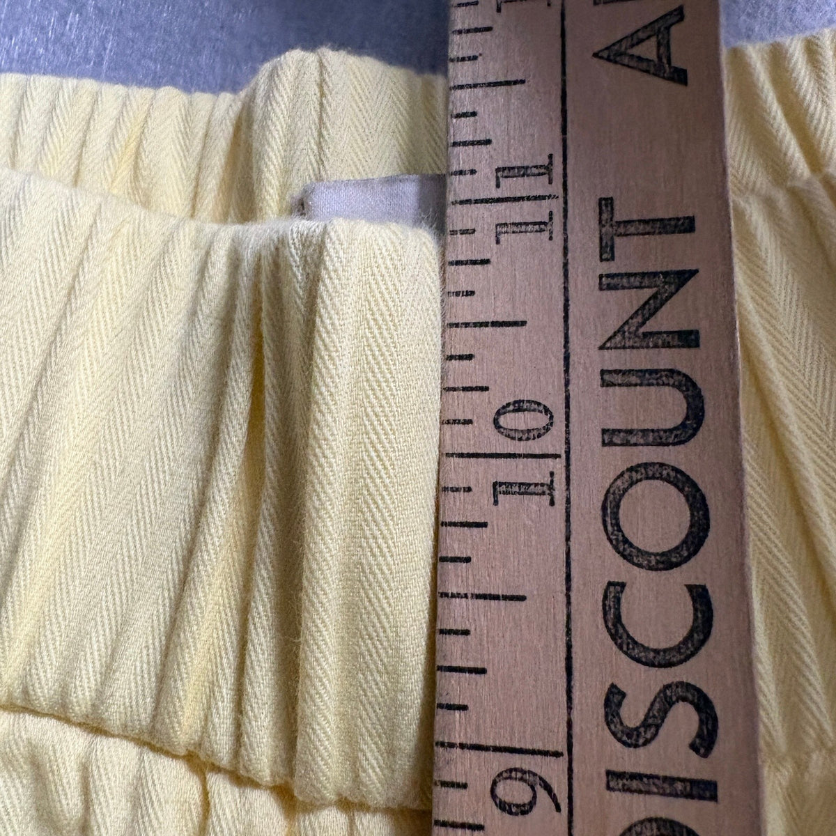 LOFT Outlet Yellow Cotton Straight Leg Elastic Waist Pants Size Medium