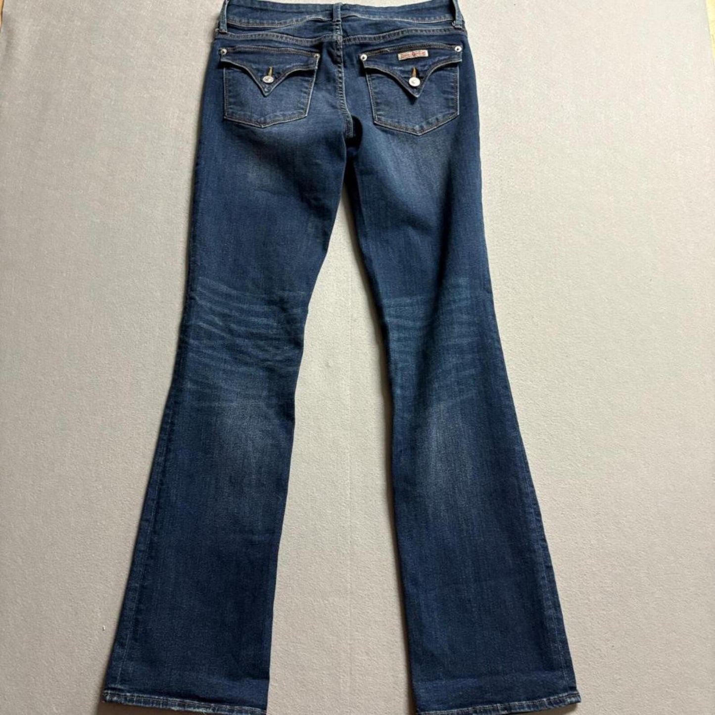 Hudson Signature Bootcut Jeans Womens 29 Blue Denim Flap Pocket Stretch