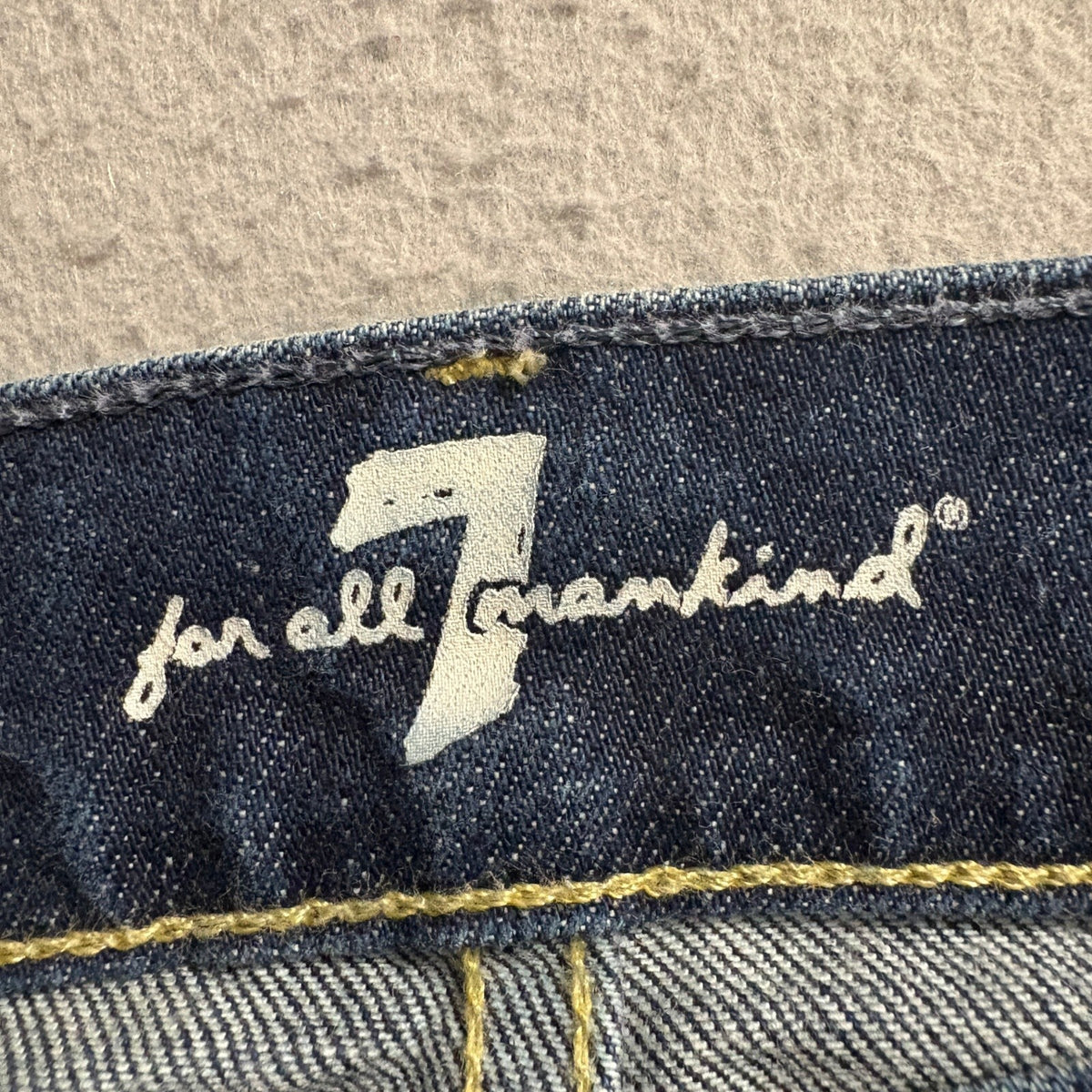 7 For All Mankind Paxtyn Skinny Jeans Mens Size 32x30 Dark Wash Blue Stretch USA