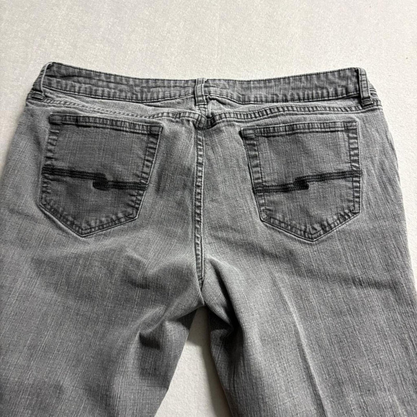 Arizona Jean Co Womens Size 17 Long Gray Skinny Jeans Stretch Denim