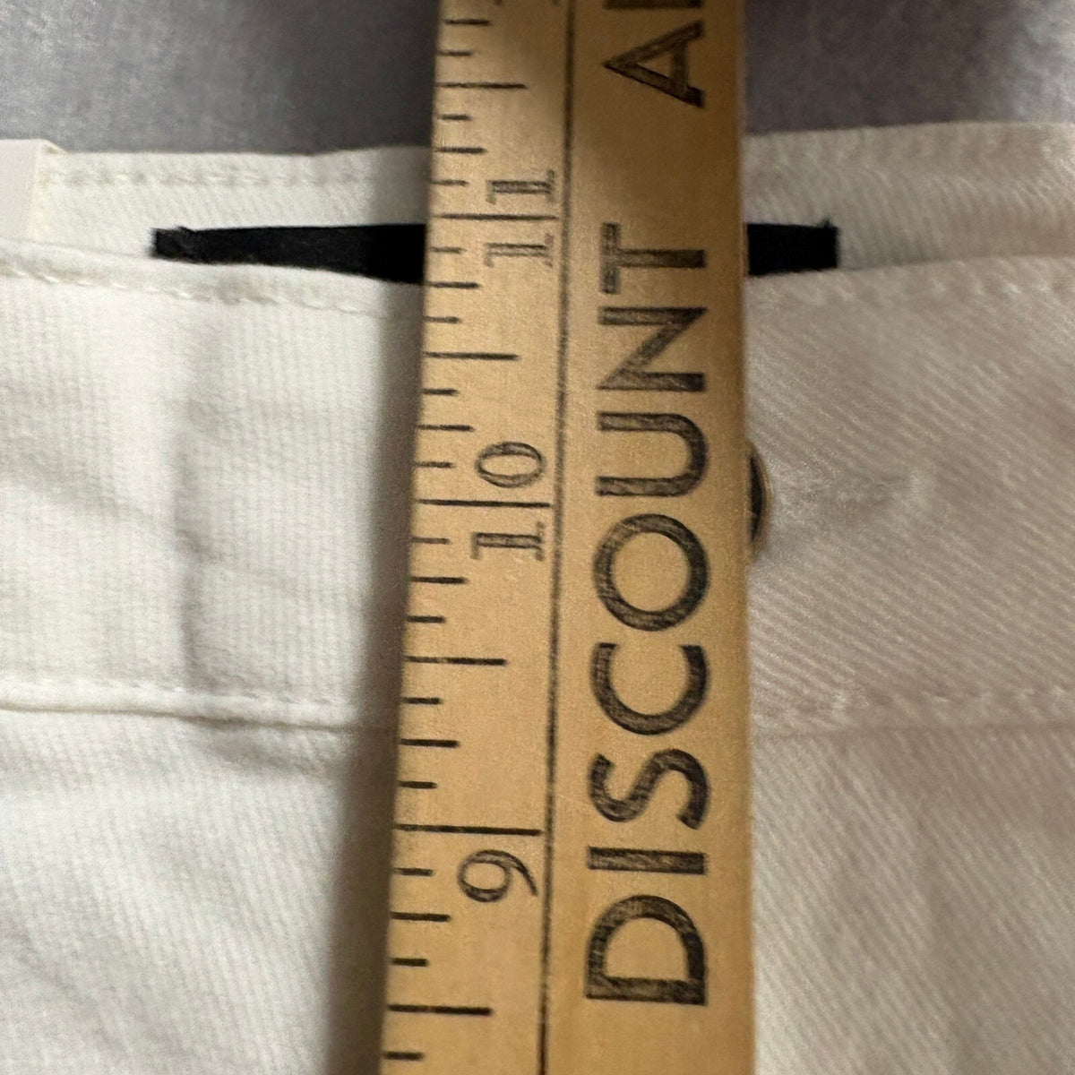 AGS Premium Denim Jeans Womens Size 5 White Wide Leg Raw Hem Stretch New