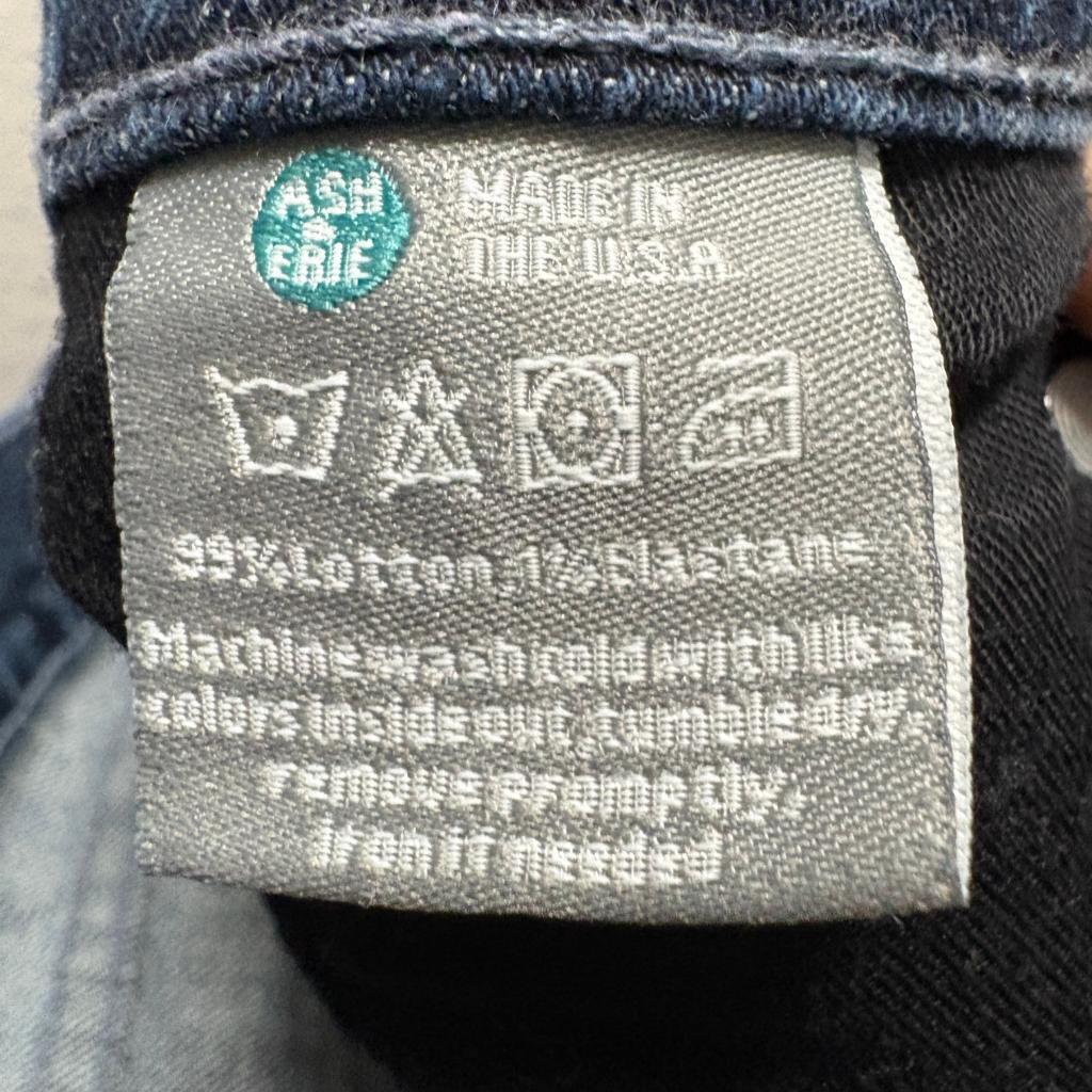 Ash & Erie Mens Jeans 35x29 Dark Wash Stretch Denim Made in USA