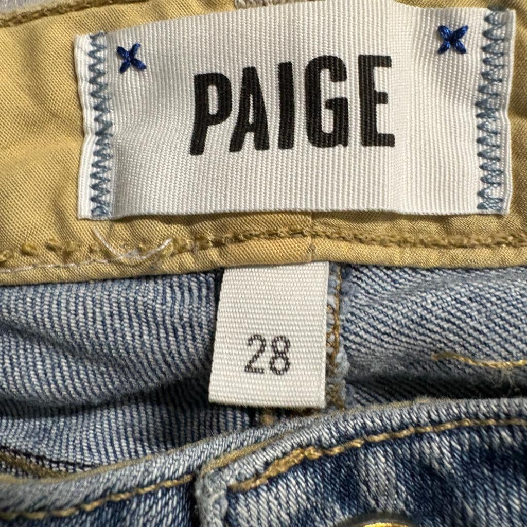 Paige Jimmy Jimmy Skinny Jeans Womens Size 28 Medium Wash Blue Denim Stretch