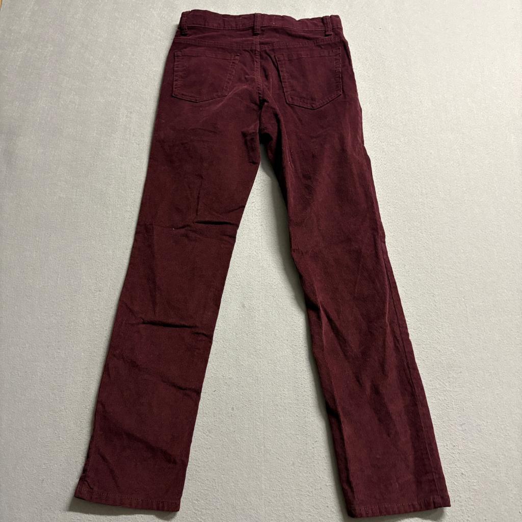 Old Navy Karate Slim Corduroy Pants Boys Size 14 Burgundy Built-In Flex Max