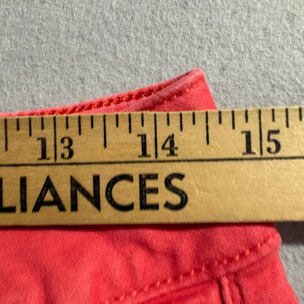Seven7 High Rise Skinny Crop Jeans Womens Size 8 Red Stretch Denim Crop Pants