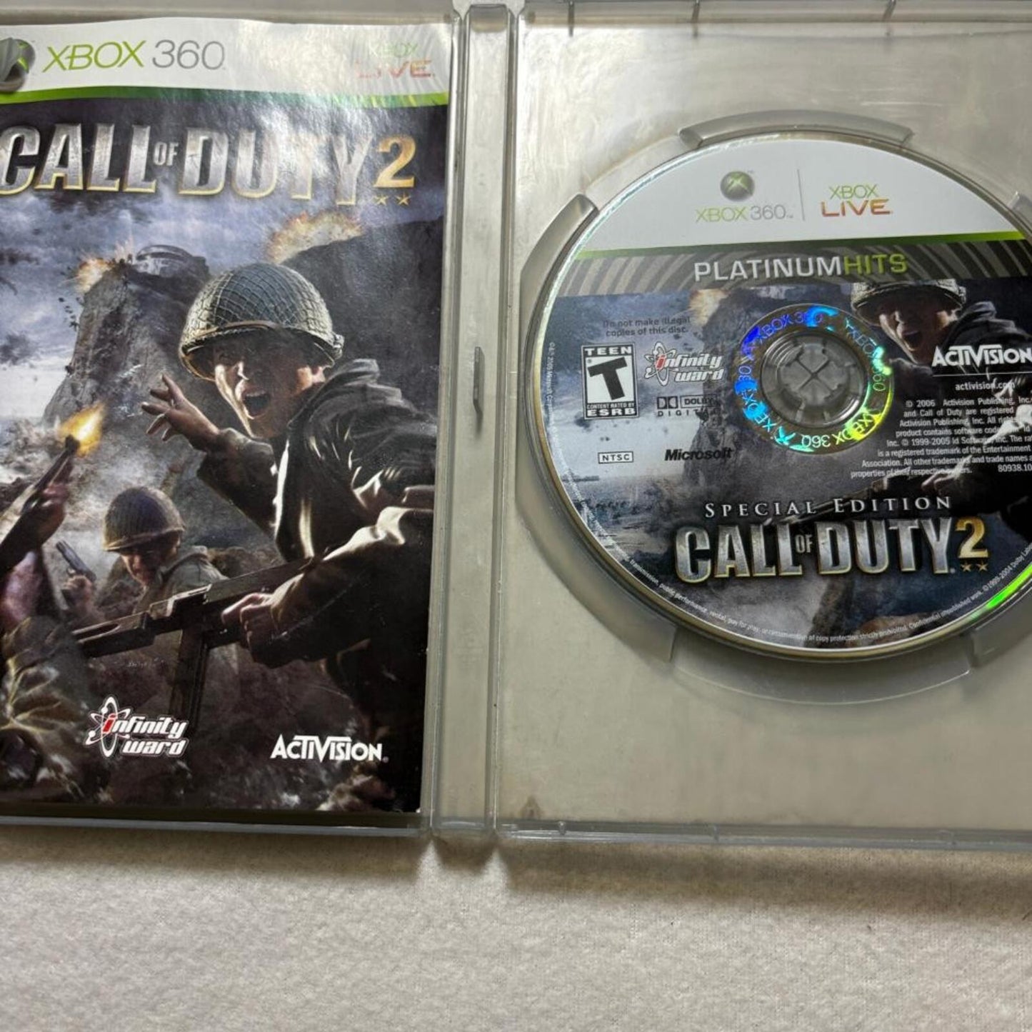 Call of Duty 2 Special Edition Platinum Hits Xbox 360 CIB Tested Works