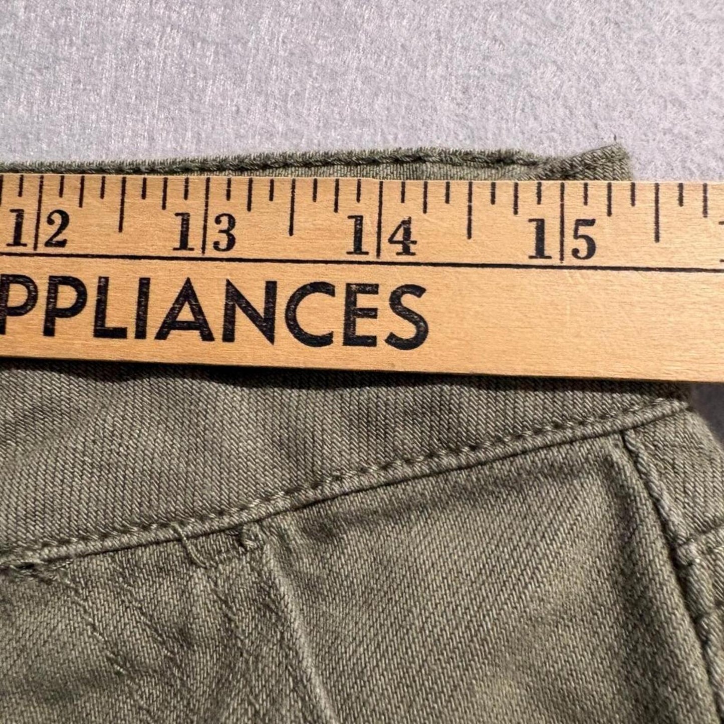 Universal Thread Womens Wide Leg Utility Pants Size 9 Olive Green Cotton Blend