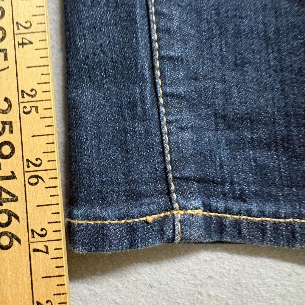 Paige Kylie Crop Jeans Womens 27 Dark Wash Stretch Denim Cropped Straight Blue