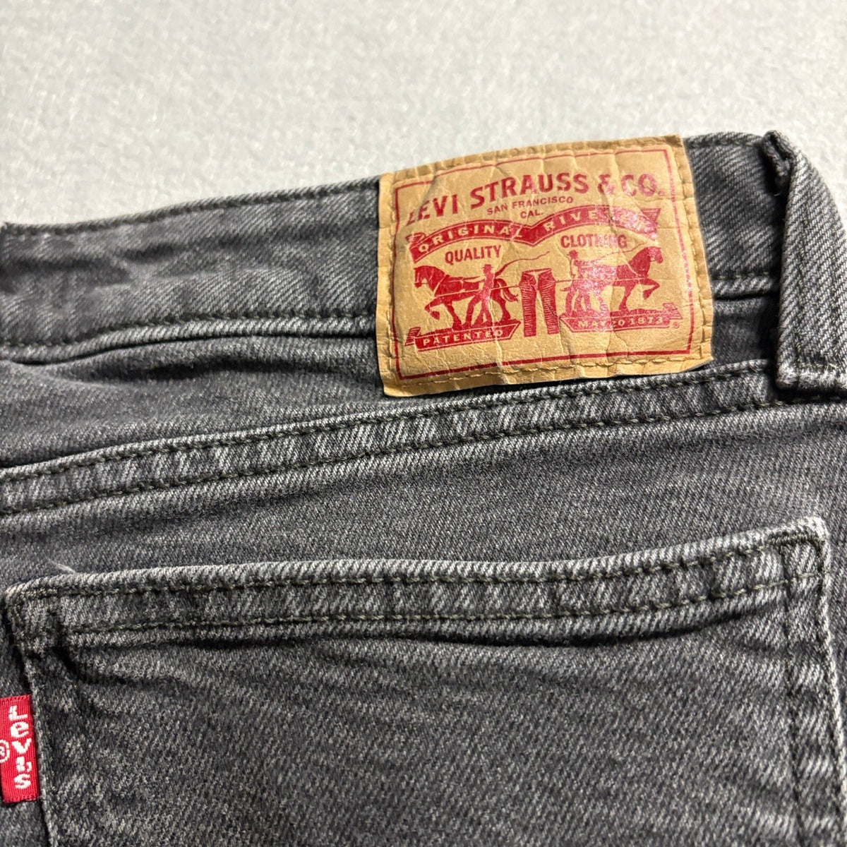 Levis Superlow Bootcut Jeans Womens 29 Black Denim Low Rise Waterless Stretch