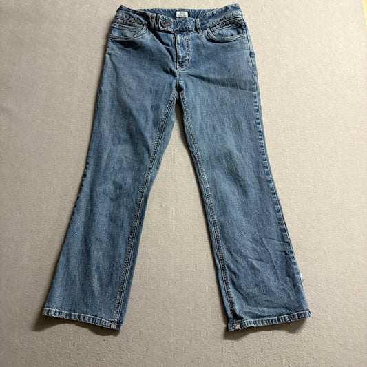 G.H. Bass & Co Women's Bootcut Jeans Size 6 Medium Wash Stretch Denim Blue