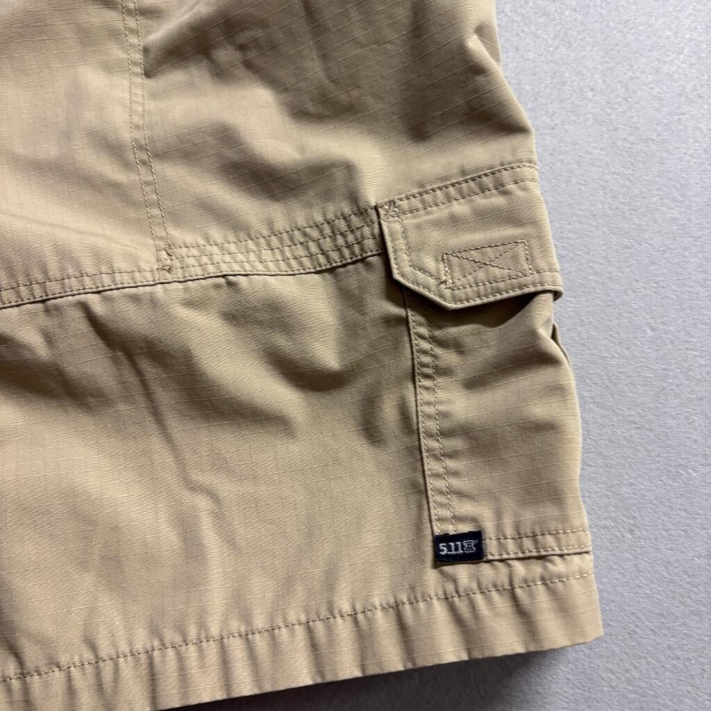 5.11 Tactical Cargo Shorts Mens 32 Tan Beige Ripstop Cotton Utility Hiking