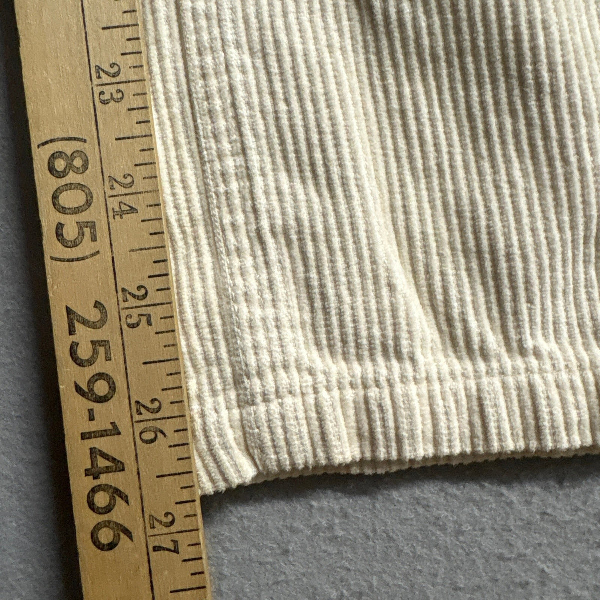 Beige Botany Corduroy Pants Womens Small Beige Cream Wide Leg High Rise Cotton