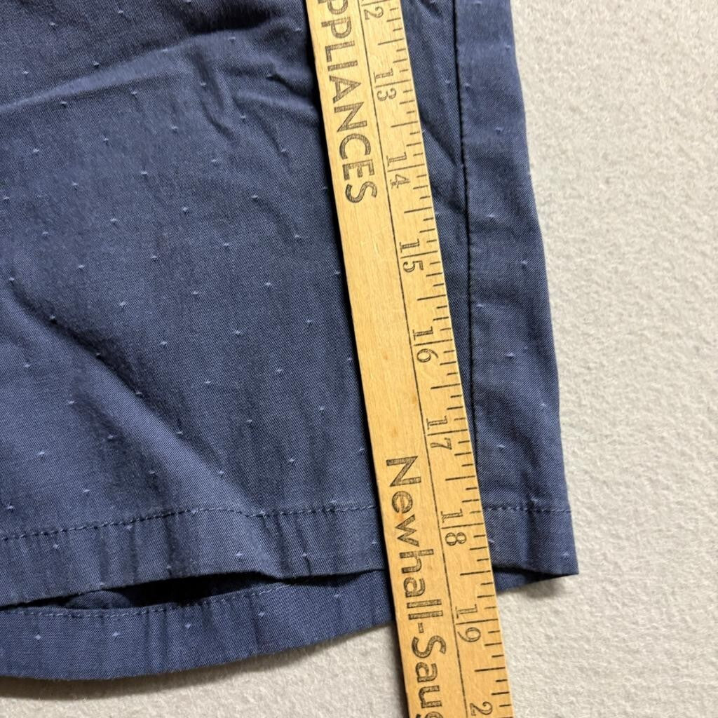 Calvin Klein Mens Chino Shorts Size 30 Blue Dotted Cotton Blend Casual Flat