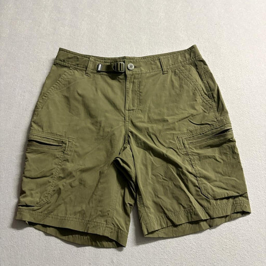REI Co-op Sahara Cargo Shorts Womens Size 8 Green Nylon Spandex Hiking Outdoor