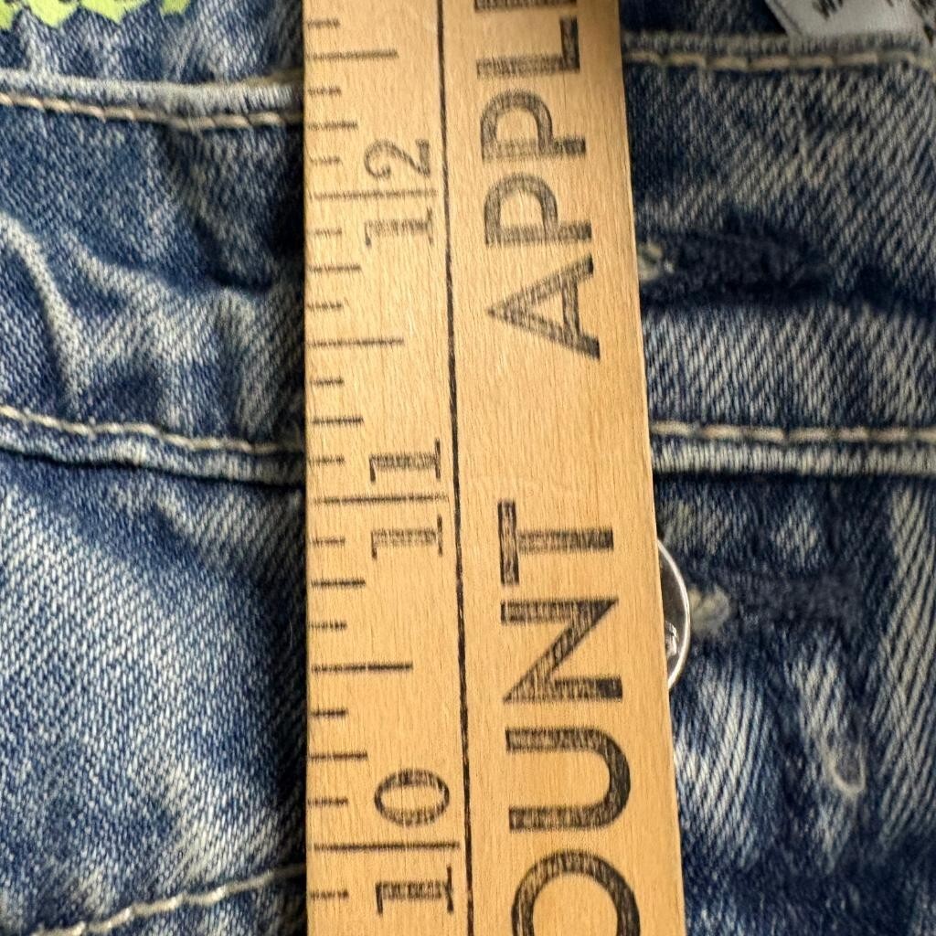 Cruel Denim Quinn Western Jeans Womens 31/11XL Blue High Rise Cuff Straight Leg