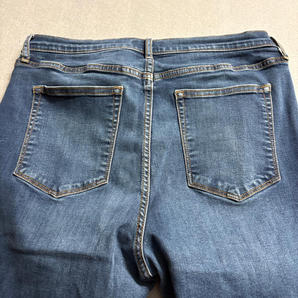 Banana Republic High Rise Skinny Jeans Womens 31/12P Blue Washwell Denim Petite