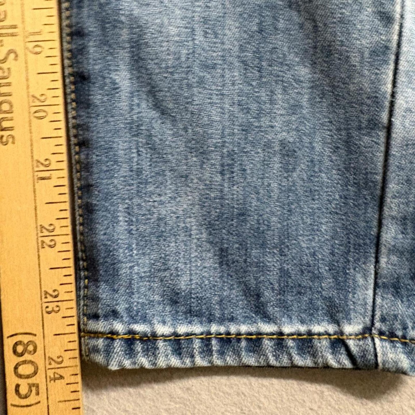 Unbranded Distressed Patchwork Jeans Womens Size 28 Blue Denim Destroyed Rip