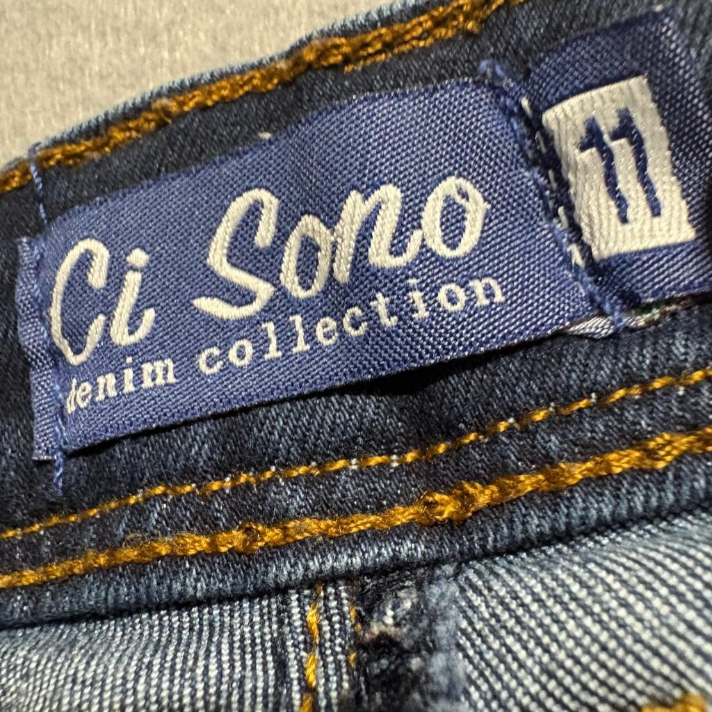 Ci Sono Denim Collection Girls Skinny Jeans Size 11 Blue Stretch Denim