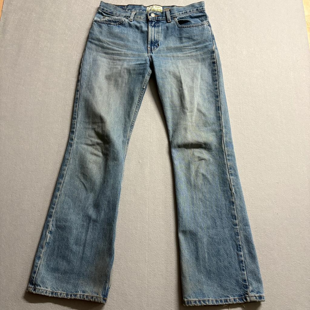 Old Navy Flare Jeans Womens Size 8 Blue Denim Low Waist Vintage Y2K 100% Cotton