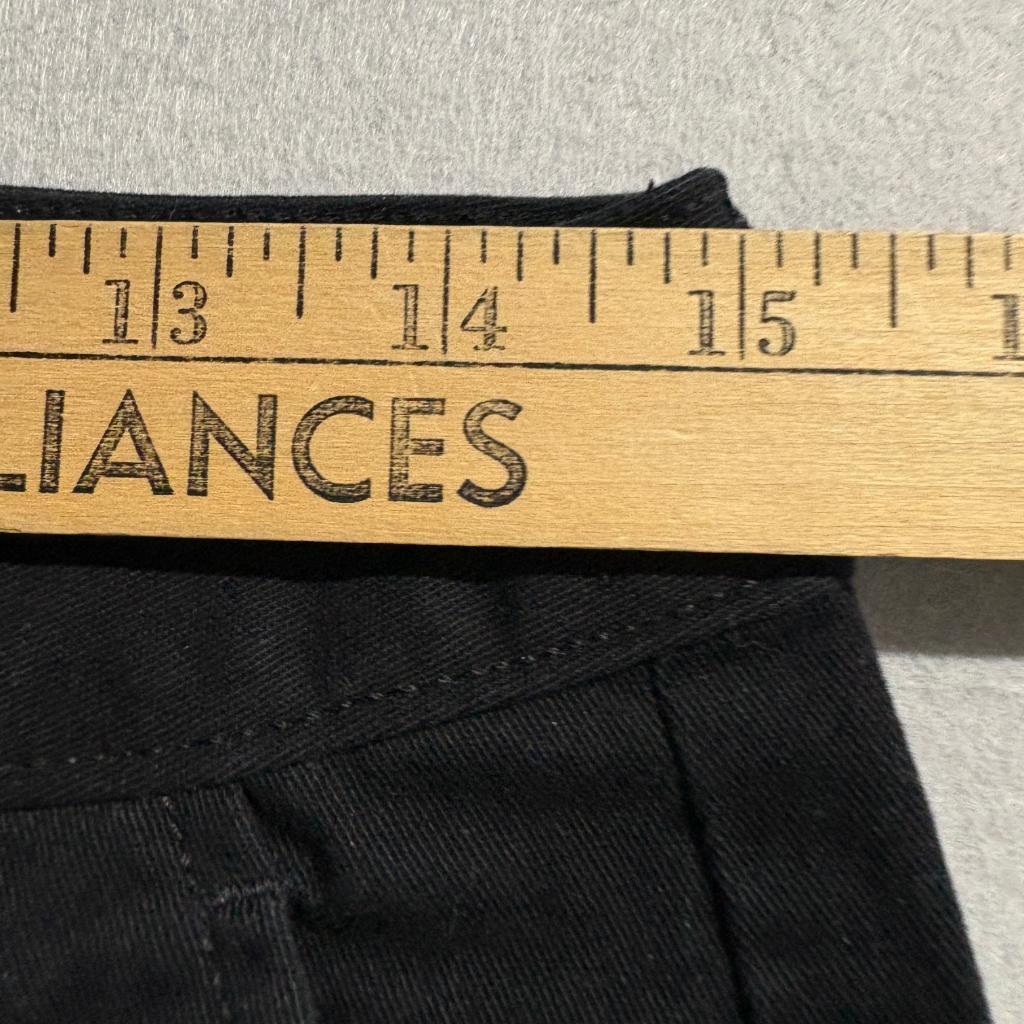Old Navy Pixie Flare Pants Womens 6 Tall Black Stretch Cotton Blend Chino