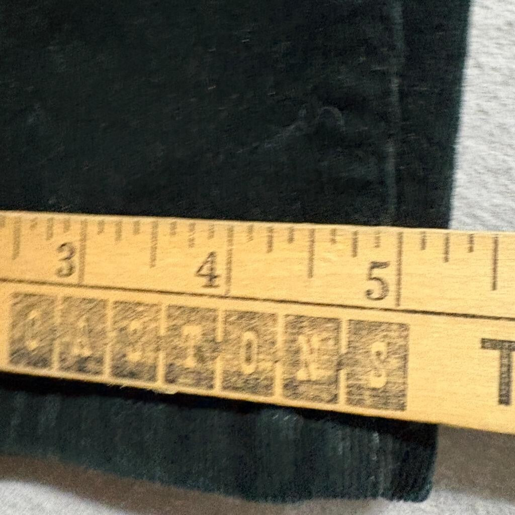 Well Worn Corduroy Pants Womens Size 6 Dark Green Skinny Five Pocket Stretch