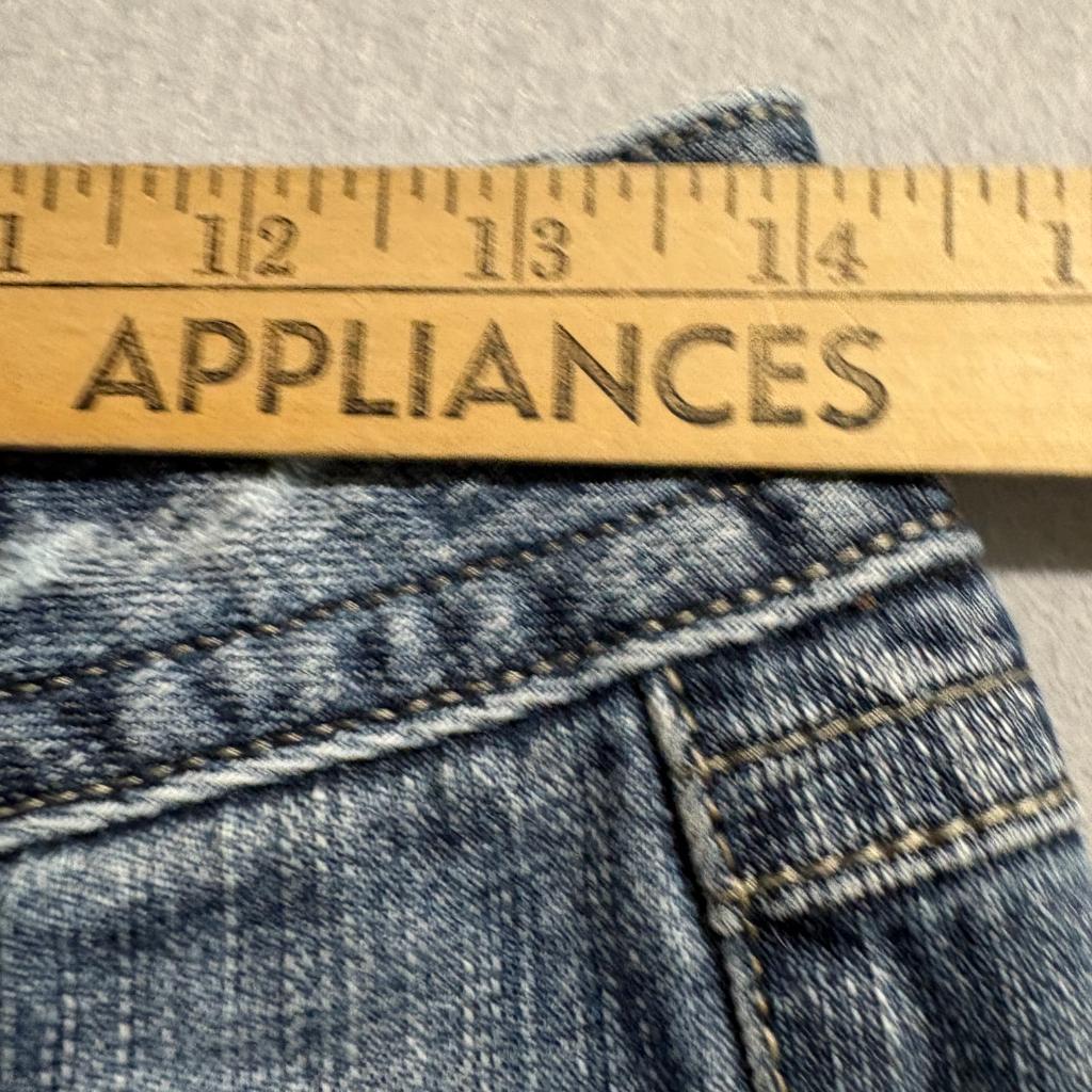 Mudd Jeans Womens Size 3 Blue Denim Low Rise Bootcut Embroidered Pockets Y2K