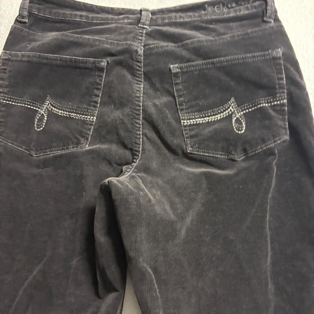 Jag Jeans Corduroy Pants Womens Size 8 Black Stretch Bootcut Mid Rise Comfort