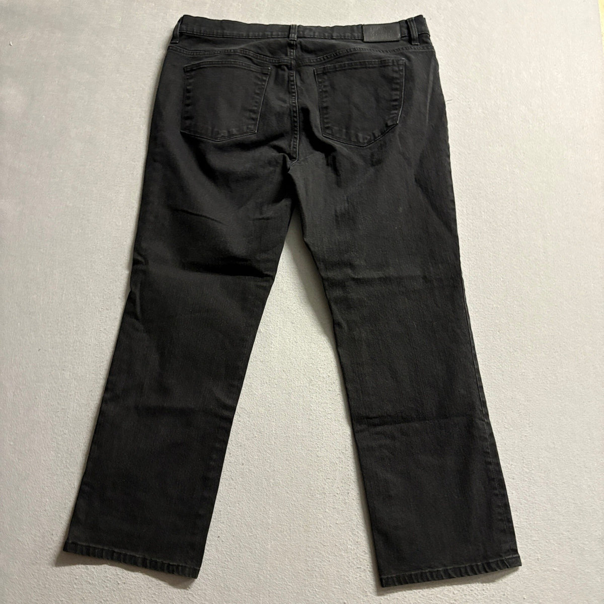 Lauren Ralph Lauren Jeans Womens 16 Black Denim Straight Leg Stretch Pants LRL