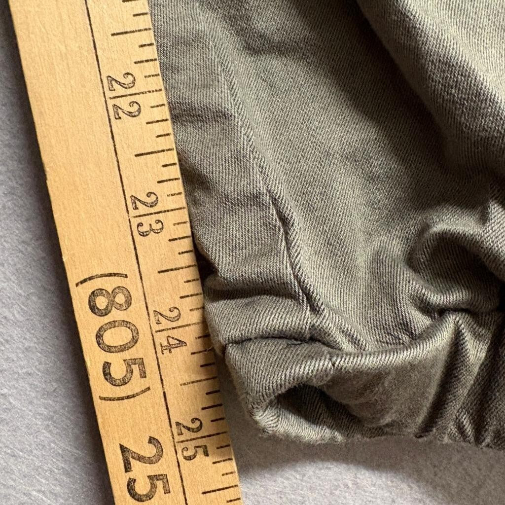 Telepatia Womens Cargo Jogger Pants Size 7/28 Olive Green Utility Elastic Waist
