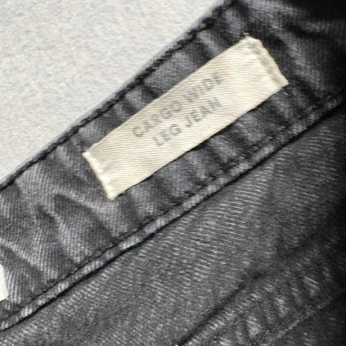 Cotton On Cargo Wide Leg Jeans Womens Size 4 US Black Denim Utility Pants