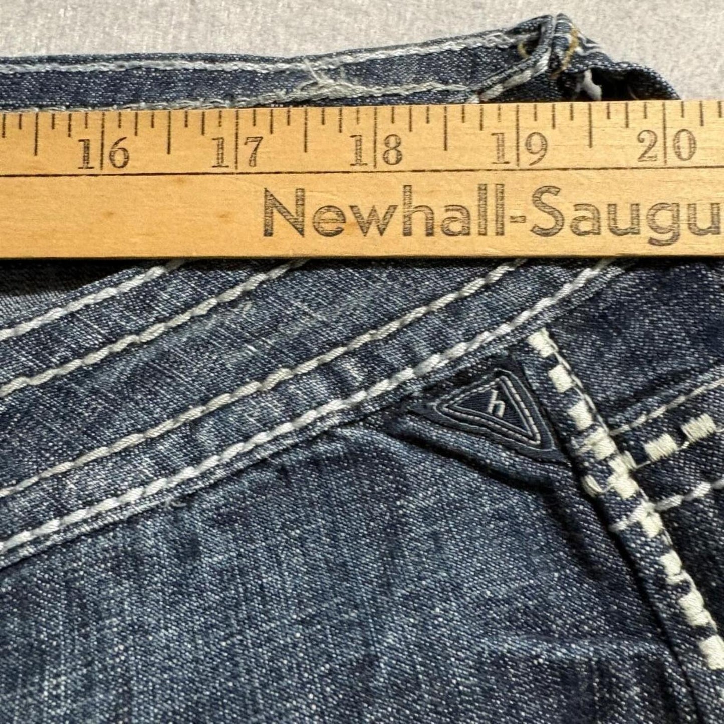Hydraulic Gramercy Slim Bootcut Jeans Womens 20 Blue Denim Thick Stitch Stretch