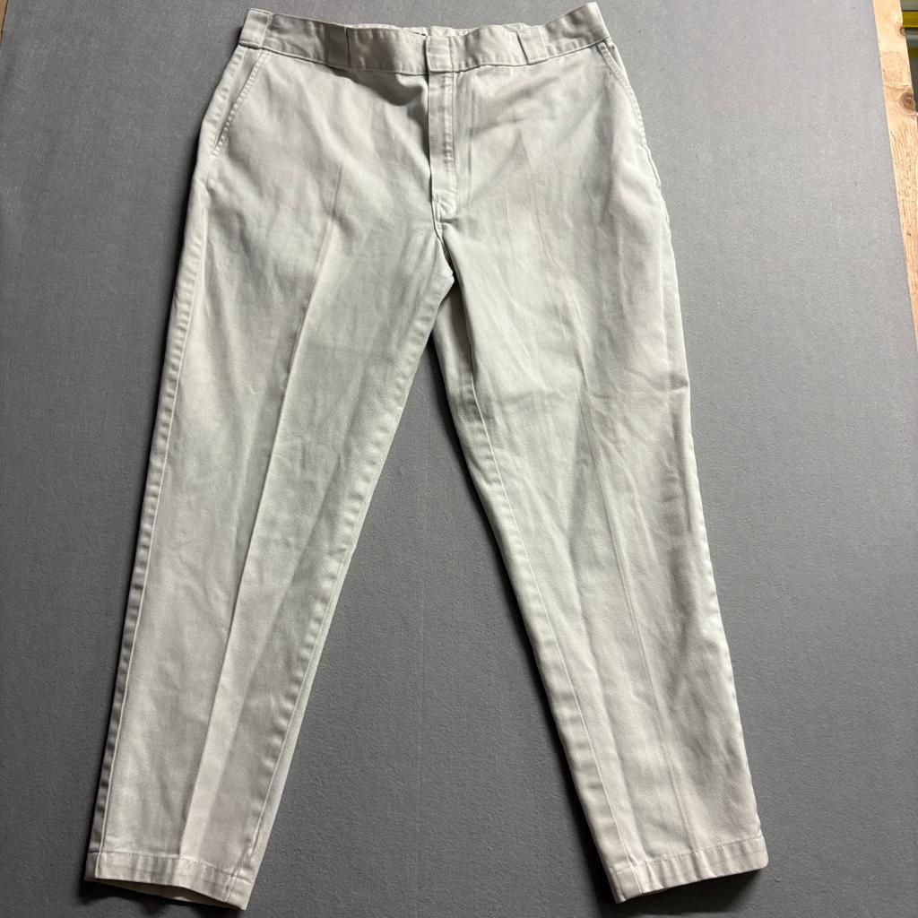 Dickies 874 Original Fit Work Pants Mens 40x32 Beige Khaki Twill Chino