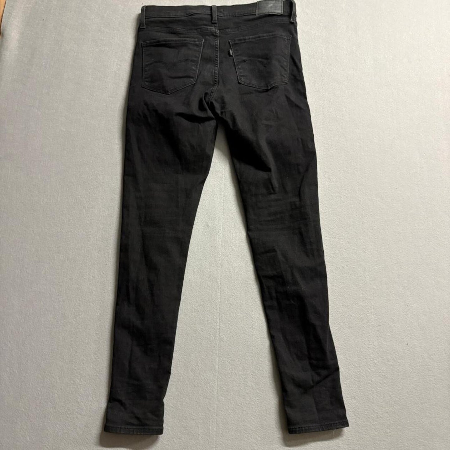 Levi's 720 High Rise Super Skinny Jeans Womens 29x30 Black Denim Stretch