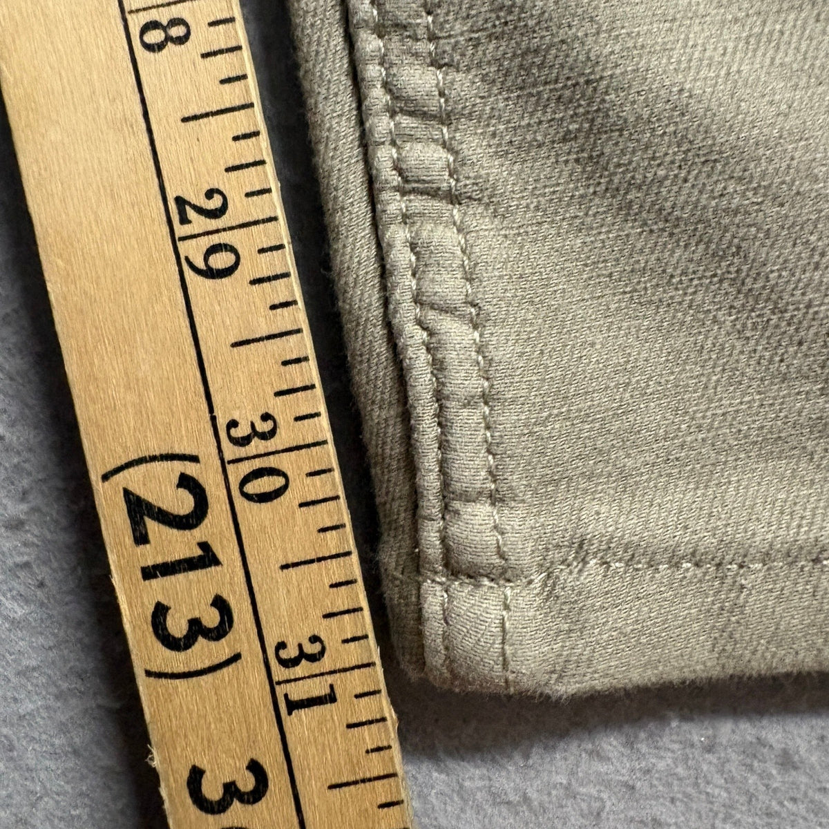 Jachs NY Mens Stretch Jeans 32x32 Beige Tan Cotton Blend Straight Leg Pants