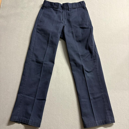 Dickies 874 Original Fit Work Pants Mens 31x31 Navy Blue Polyester Cotton Blend