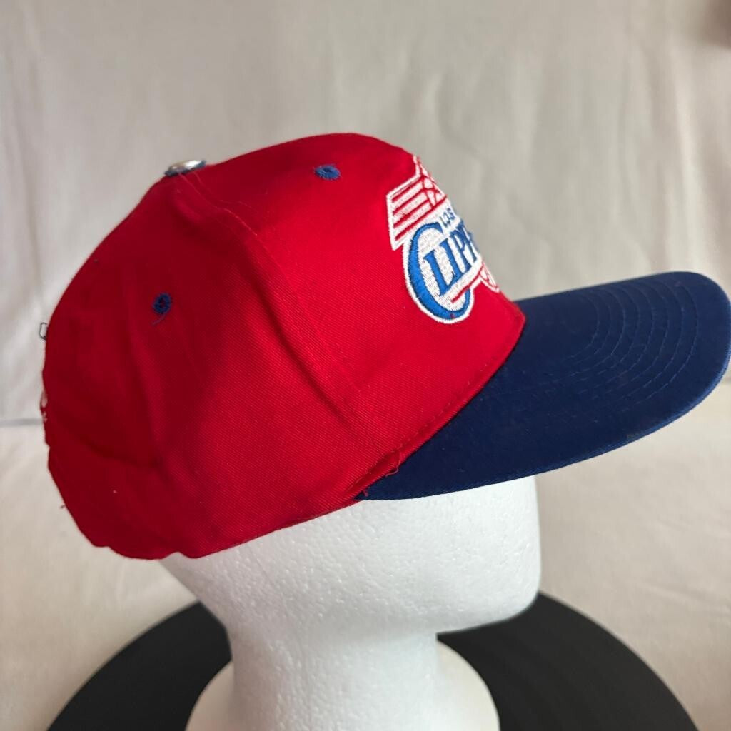 Vintage Los Angeles Clippers Snapback Hat Red Blue Competition NBA Cap