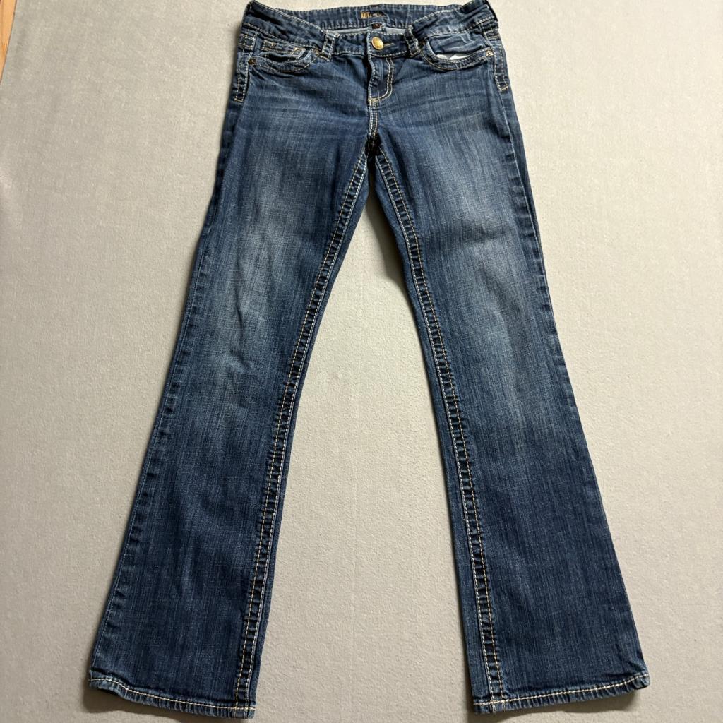Kut from the Kloth Bootcut Jeans Womens Size 6 Blue Denim Stretch Flap Pocket