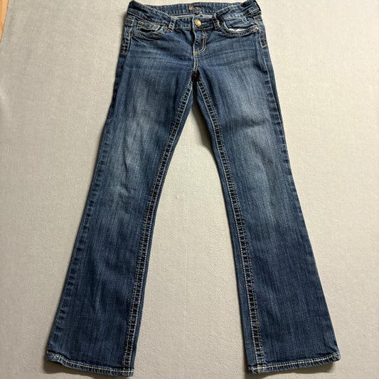 Kut from the Kloth Bootcut Jeans Womens Size 6 Blue Denim Stretch Flap Pocket