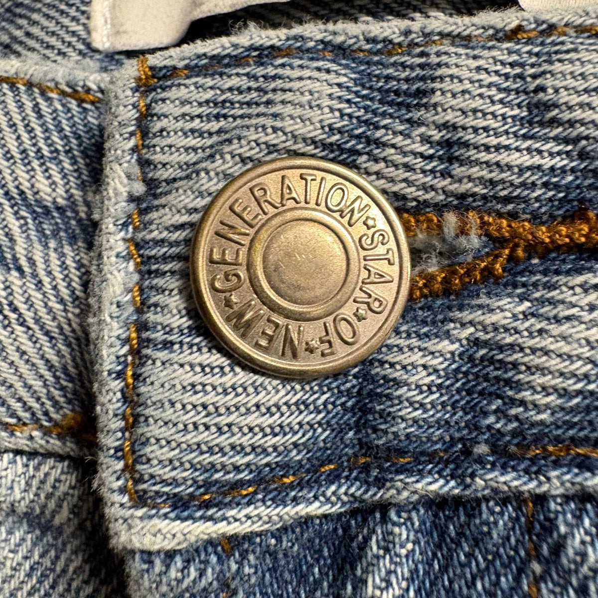SO.N.G Womens High Rise Cargo Jeans Size 1/25 Blue Light Wash Straight Leg 28x29
