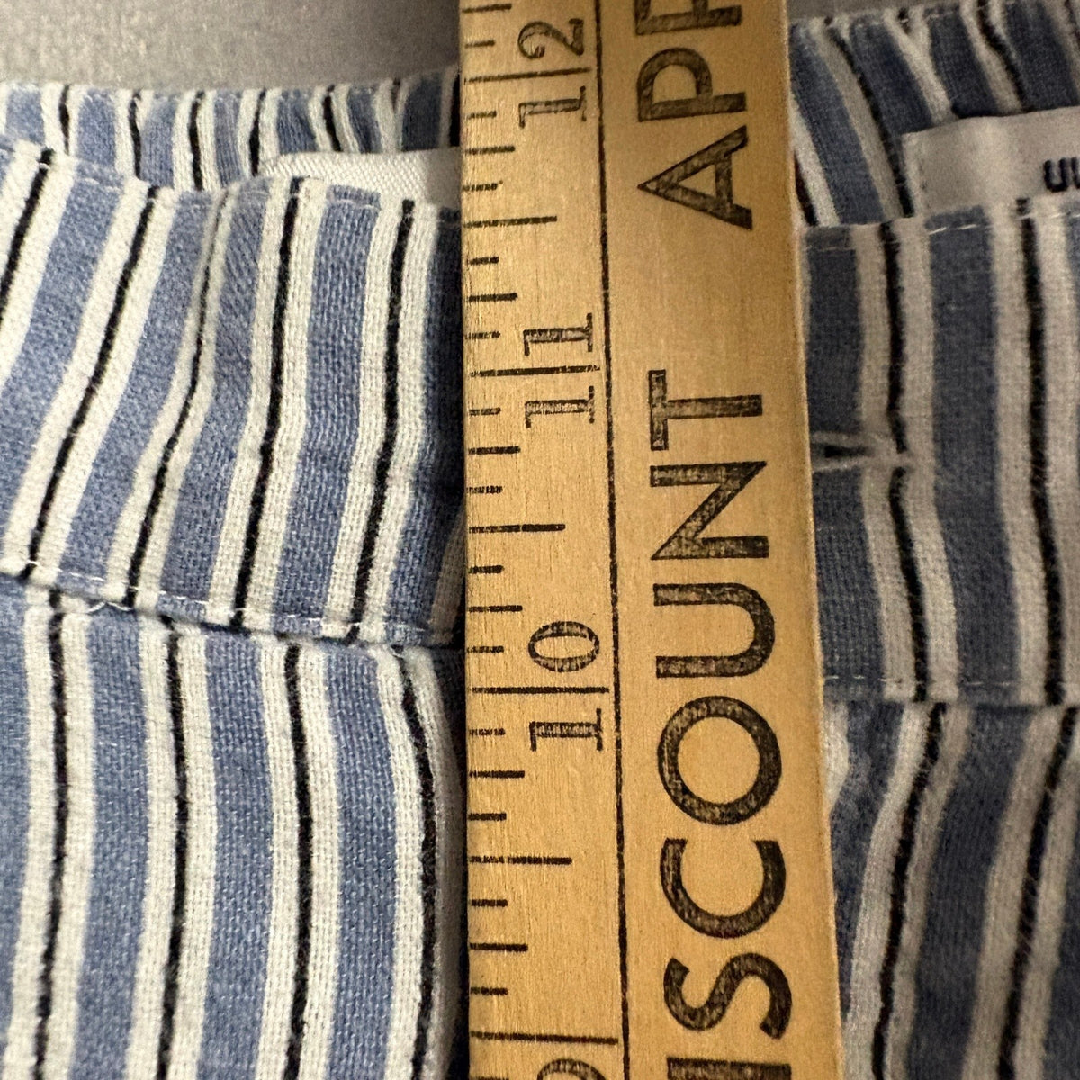 Hollister Ultra High Rise Pants Womens Small Blue White Striped Wide Leg Crop