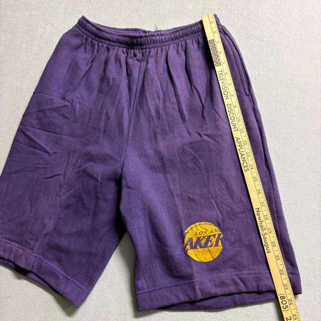 Vintage Los Angeles Lakers Sweat Shorts Mens XL Purple AAA South Africa Fleece