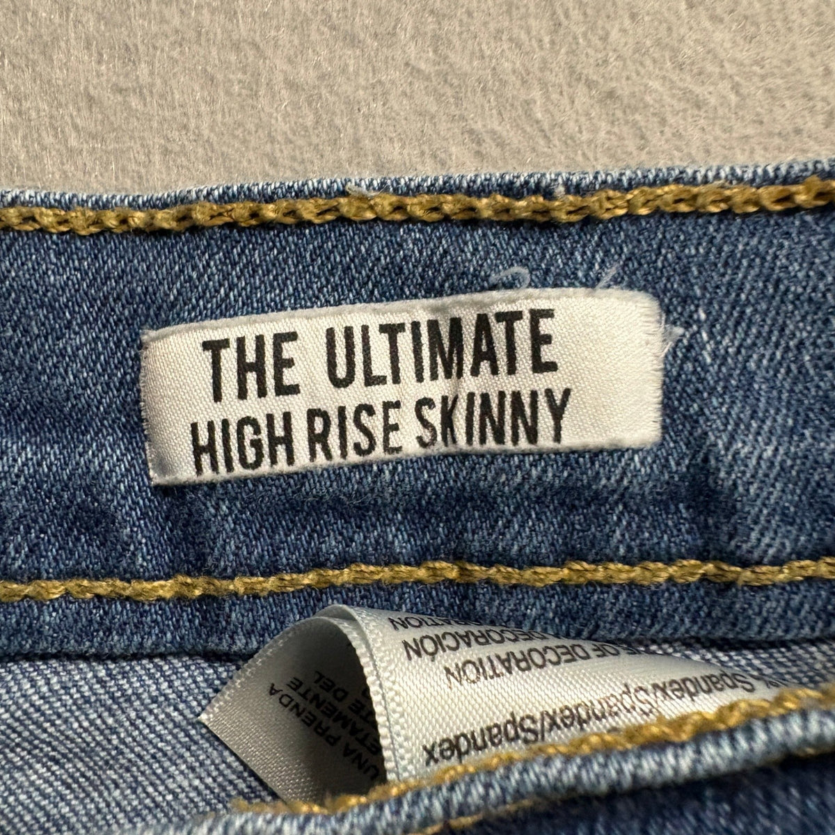 Kensie Jeans Womens 10/30 Blue Denim The Ultimate High Rise Skinny Fray Hem