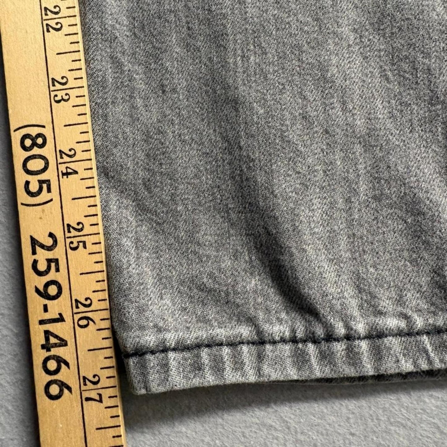 Levi's 514 Straight Leg Jeans Womens 29x30 Gray Denim Cotton Blend