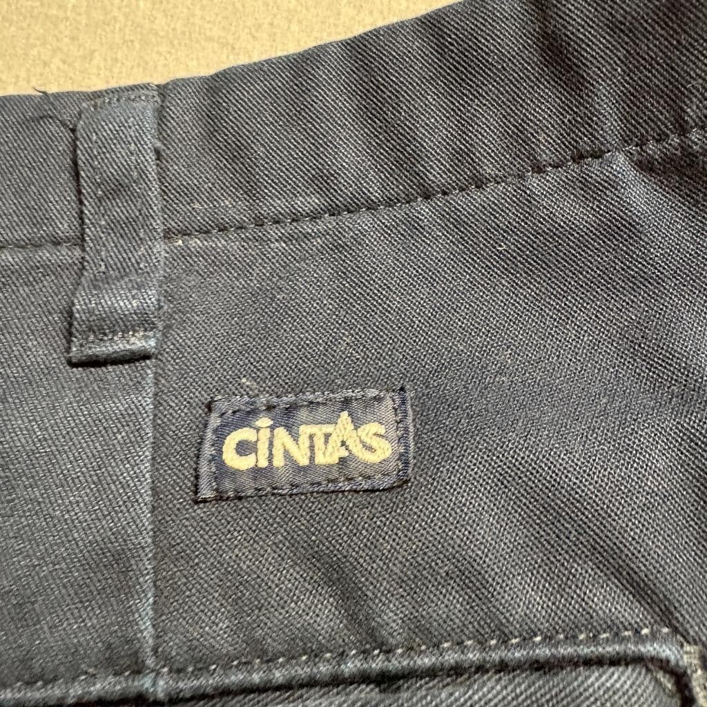 Cintas Susan Fit Womens Cargo Pants Size 8 RG Navy Blue Workwear Uniform