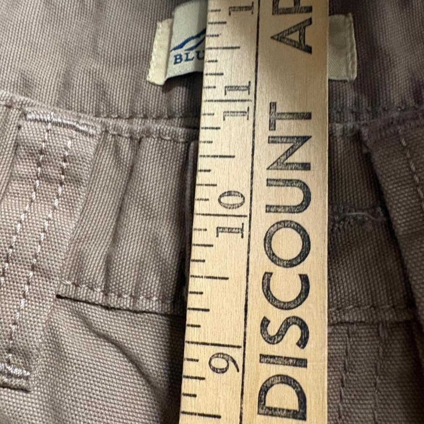 Blue Mountain Carpenter Pants Mens 30x32 Brown Cotton Canvas Workwear Utility